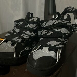 Lanvin Black and Gray Sneakers